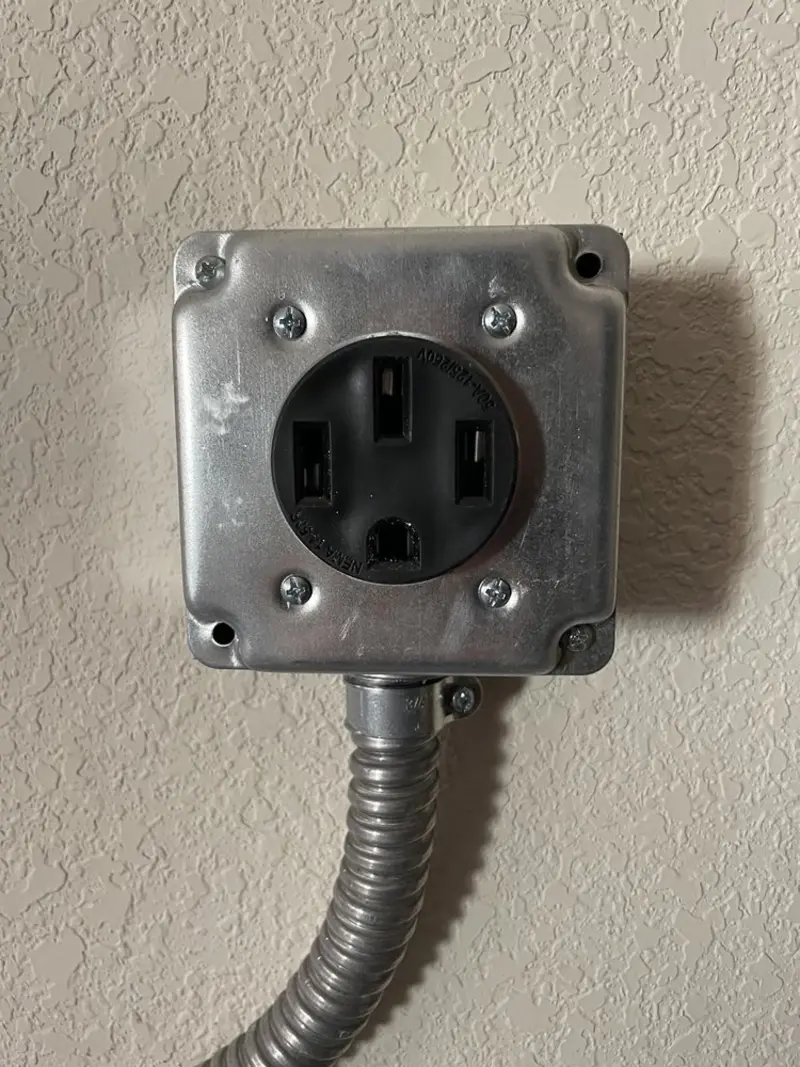 NEMA 14-50 outlet installed for Electrical Panel Upgrade in Carol Stream