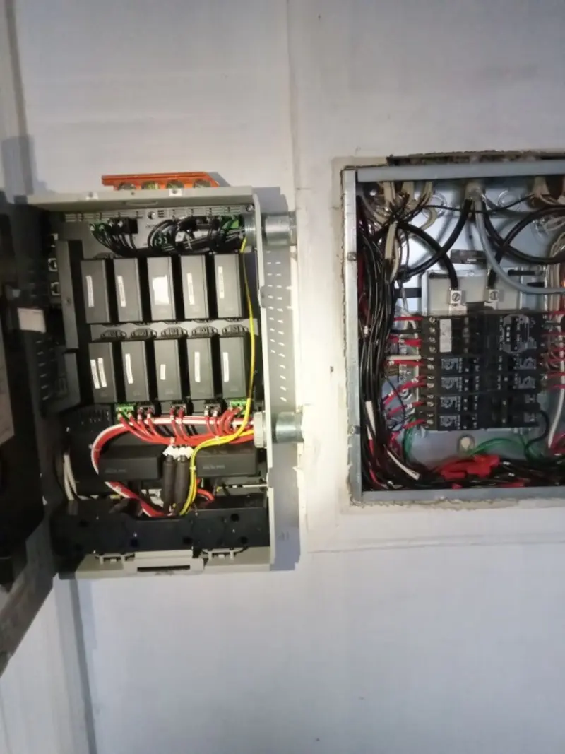 Electrical panel upgrade completed for Security Camera Wiring in Carol Stream